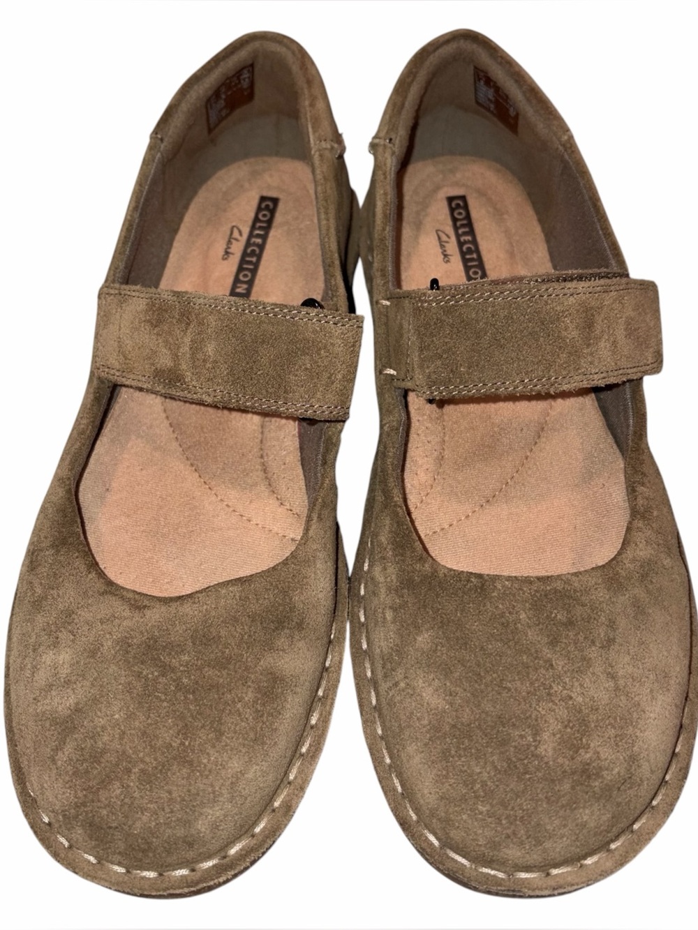 Clark’s Brown Suede Tamitha Aster Mary Jane Shoes size 10